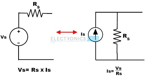 4.电压源到电流源的转换