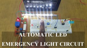 自动LED应急灯电路特征图像