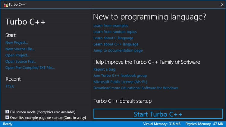 Turbo C对于Windows Image 2
