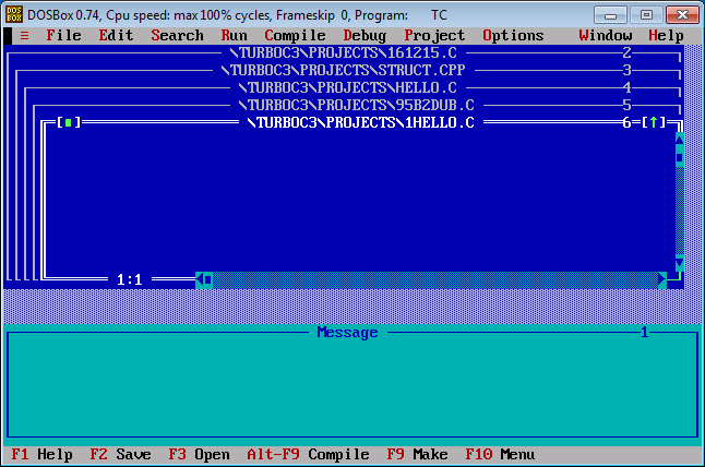 Turbo C对于Windows Image 3