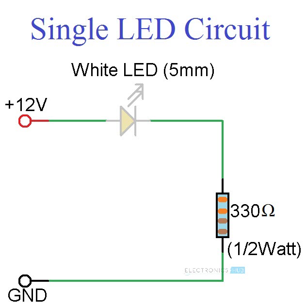 简单LED电路