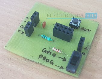 DIY PCB用于ESP8266 WiFi模块组装PCB