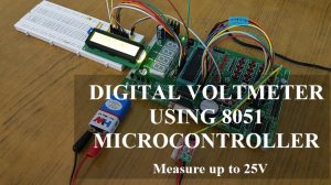 数字电压表使用8051微控制器和电压传感器特色图像