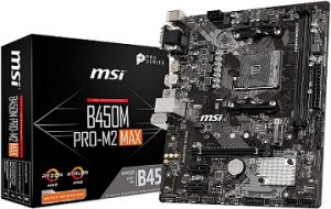 MSI ProDeries AMD Ryzen 1st和2nd Gen B450M Pro-M2 Max Micro-ATX主板