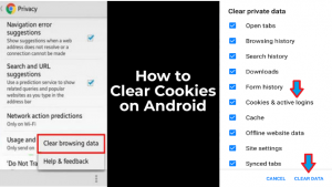 如何在Android上清除饼干