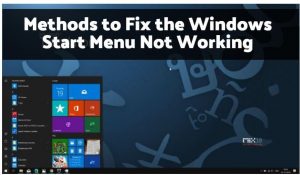 修复Windows开始菜单无法正常工作的方法