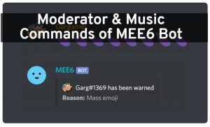 Mee6 Bot的主持人和音乐命令