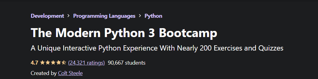 现代Python 3训练营