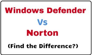 Windows防御者vs诺顿