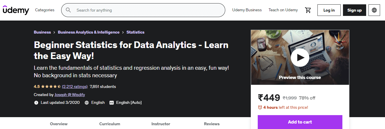初学者统计数据分析-学习简单的方法!